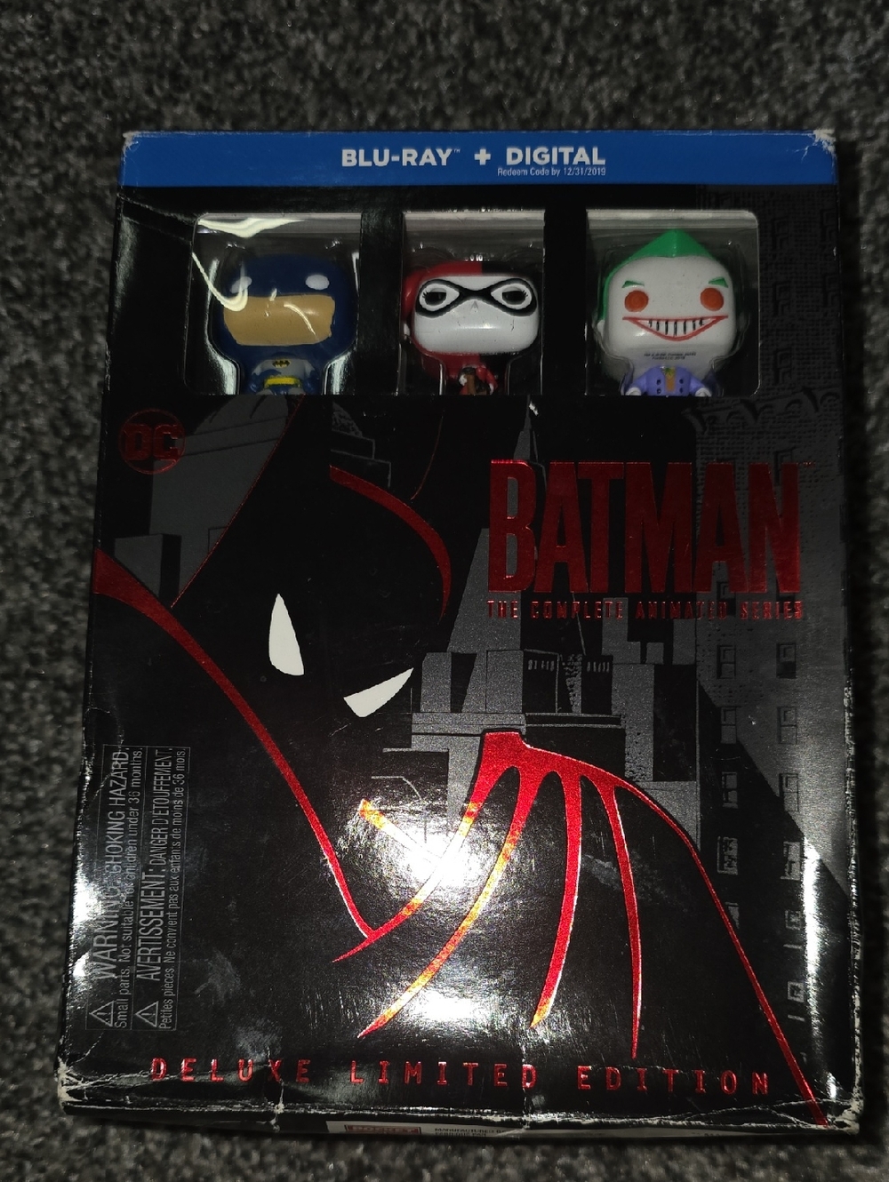 Batman Blu-ray Collector Set with Black, Red, Blue, White, Green Accents